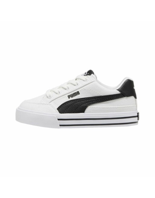 Kondisko til Børn Puma Court Classic Vulc F Hvid