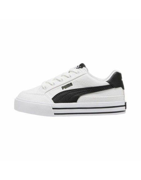 Chaussures casual enfant Puma Court Classic Vulc F Blanc