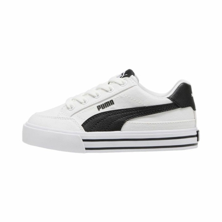 Kondisko til Børn Puma Court Classic Vulc F Hvid