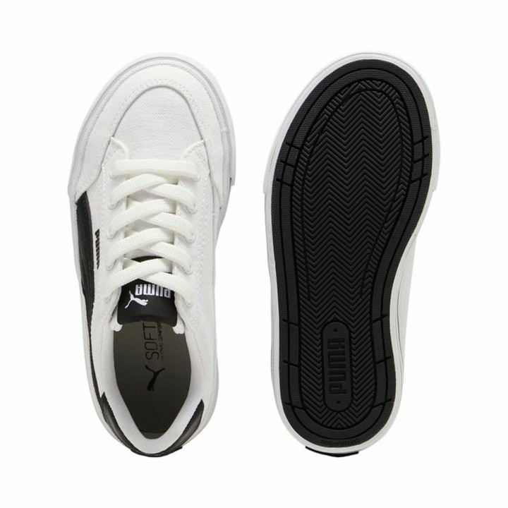 Kondisko til Børn Puma Court Classic Vulc F Hvid