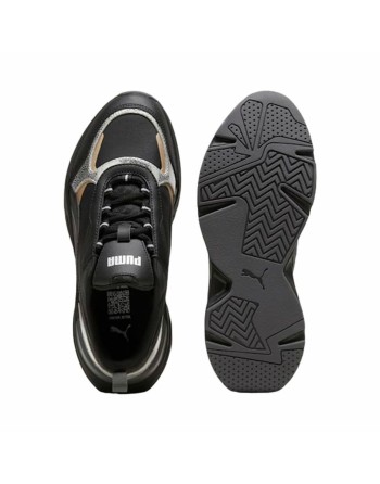 Baskets Casual pour Femme Puma Cassia Metallic Shine Noir