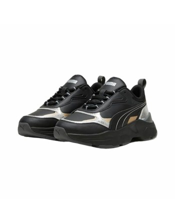 Baskets Casual pour Femme Puma Cassia Metallic Shine Noir