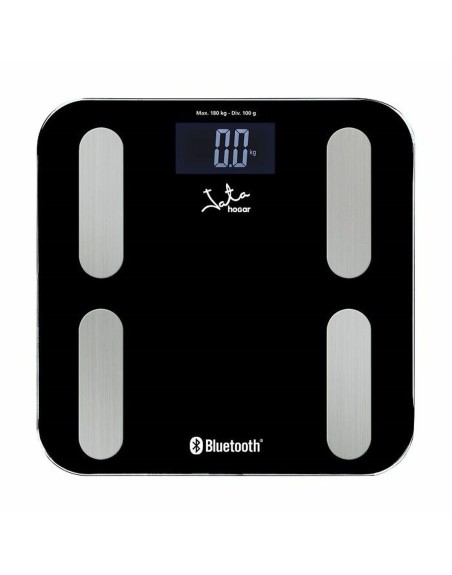 Digital badevægt JATA 593           * Sort Glas 180 kg