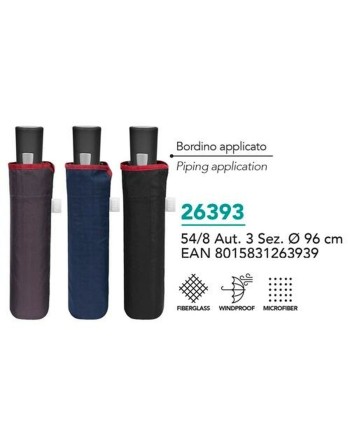 Foldable Umbrella Perletti 96 cm With trim