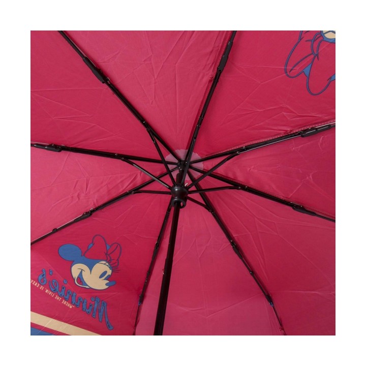 Ombrello Pieghevole Minnie Mouse Rosso (Ø 97 cm)