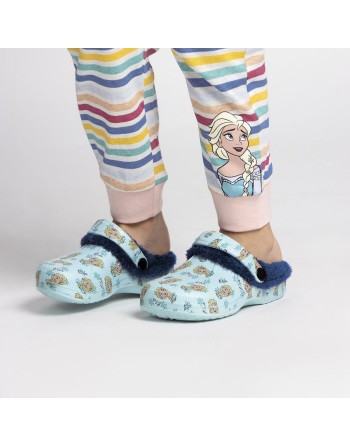House Slippers Frozen Light Blue