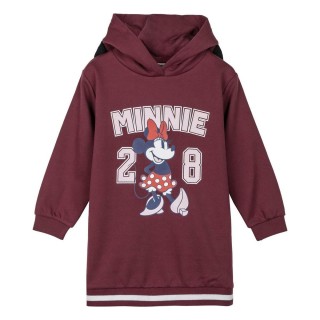 Sweatshirt med hætte til piger Minnie Mouse Rød