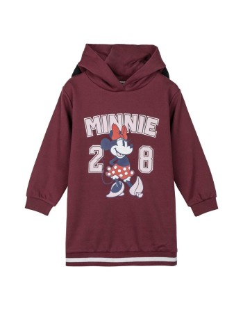 Sweat-shirt à capuche fille Minnie Mouse Rouge