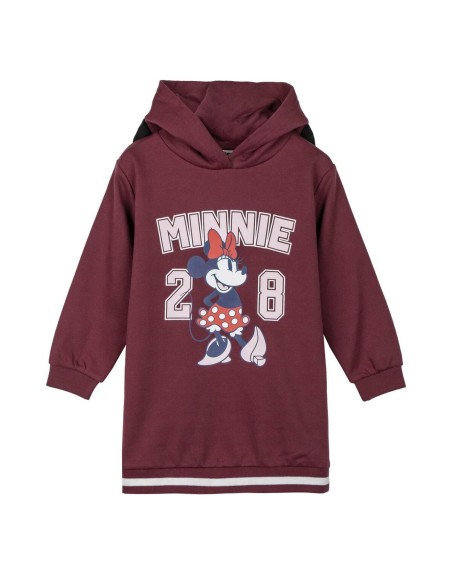 Sweat-shirt à capuche fille Minnie Mouse Rouge