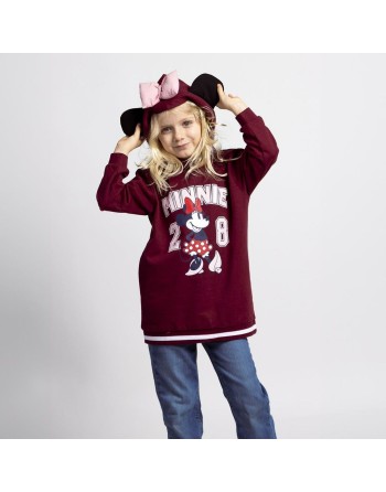 Felpa con Cappuccio da Bambina Minnie Mouse Rosso