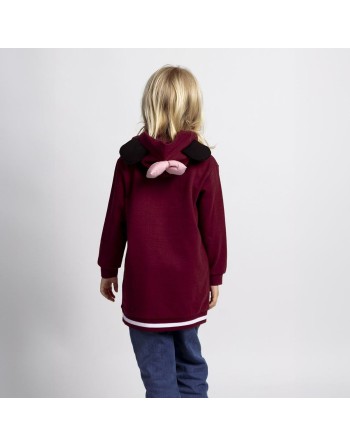 Sudadera con Capucha Niña Minnie Mouse Rojo
