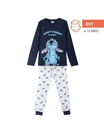 Pijama Infantil Stitch Azul
