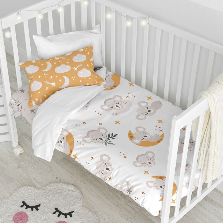 Sengetøj til tremmeseng HappyFriday MOSHI MOSHI Multifarvet Vugge til baby
