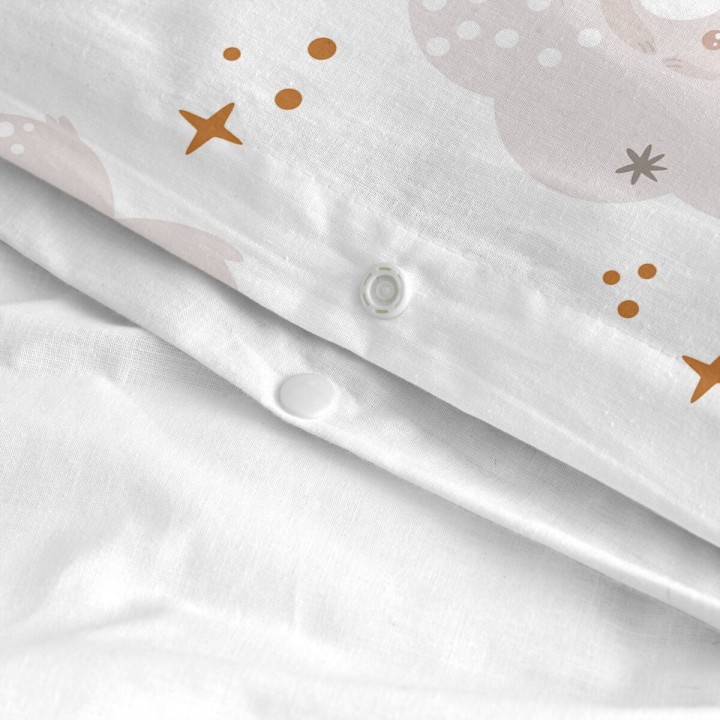 Cot Bedding Set HappyFriday MOSHI MOSHI Multicolour Baby Crib