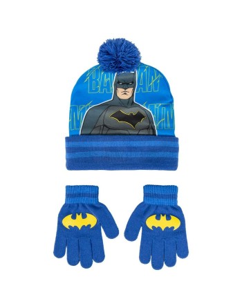Mütze und Handschuhe Batman Blau