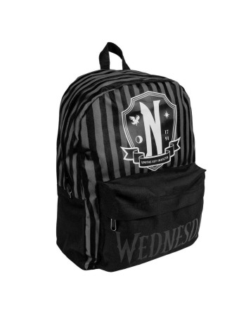 Lässiger Rucksack Wednesday Schwarz 32 x 12 x 42 cm