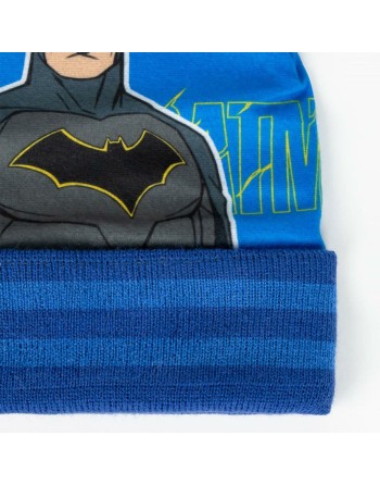 Gorro y Guantes Batman Azul