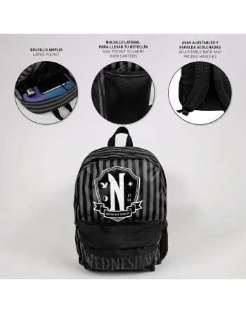 Sac à dos Casual Wednesday Noir 32 x 12 x 42 cm