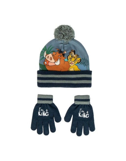 Gorro y Guantes The Lion King Gris