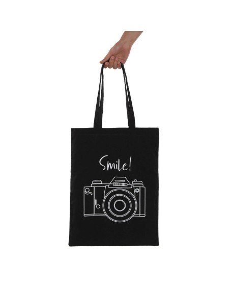 Håndtasker til damer Versa Smile Sort 36 x 48 x 36 cm