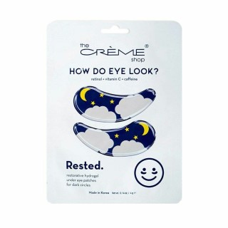 Lapper til øjenpleje The Crème Shop Rested hydrogel Genanvendelig 2 enheder