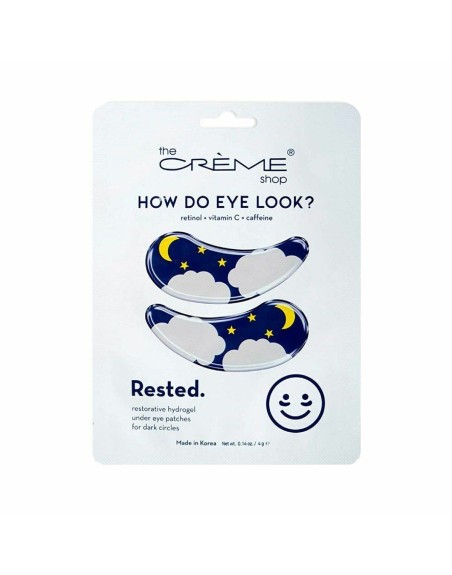 Parches para el Contorno de Ojos The Crème Shop Rested hidrogel Reutilizable 2 Unidades