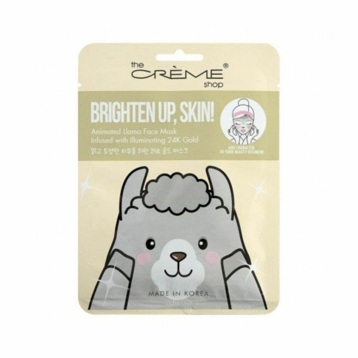 Ansigtsmaske The Crème Shop Brighten Up, Skin! Llama (25 g)