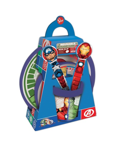 Set de Menaje Infantil The Avengers CZ11304 Plástico (5 Piezas)
