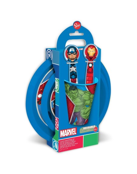 Children’s Dinner Set The Avengers CZ11309 Plastic (5 Pieces)