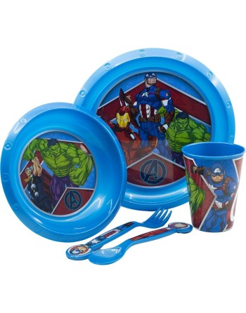 Children’s Dinner Set The Avengers CZ11309 Plastic (5 Pieces)