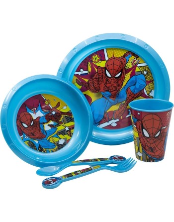 Kindergeschirr-Set Spider-Man CZ11313 Kunststoff (5 Stücke)