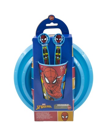 Set di Accessori per Bambini Spider-Man CZ11313 Plastica (5 Pezzi)