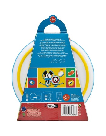 Children’s Dinner Set Mickey Mouse CZ11306 Plastic (5 Pieces)