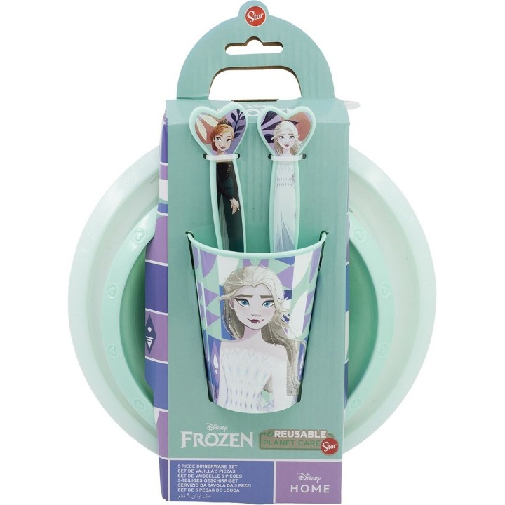 Ensemble Vaisselle pour Enfants Frozen CZ11310 Plastique (5 Pièces)
