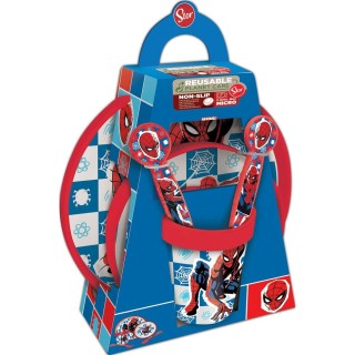 Sæt med spiseting til børn Spider-Man CZ11308 Plastik (5 Dele)