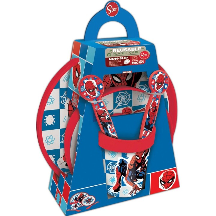 Sæt med spiseting til børn Spider-Man CZ11308 Plastik (5 Dele)