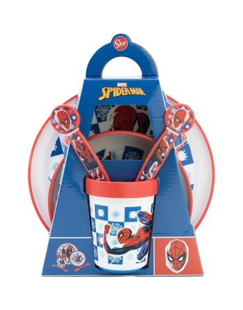 Set di Accessori per Bambini Spider-Man CZ11308 Plastica (5 Pezzi)