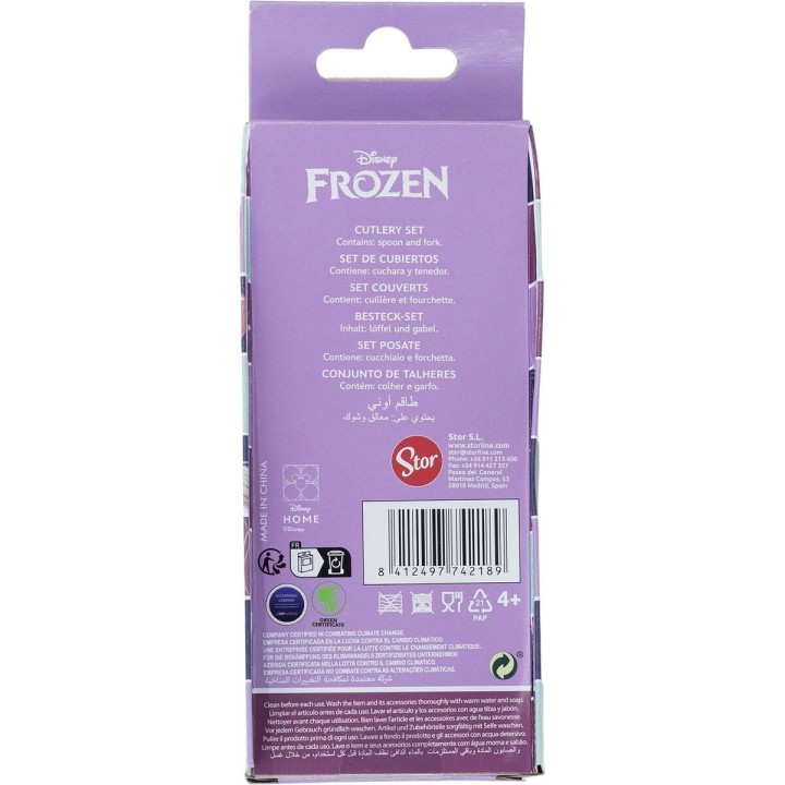 Servizio di Posate Frozen CZ11341 Acciaio inossidabile Per bambini 2 Pezzi
