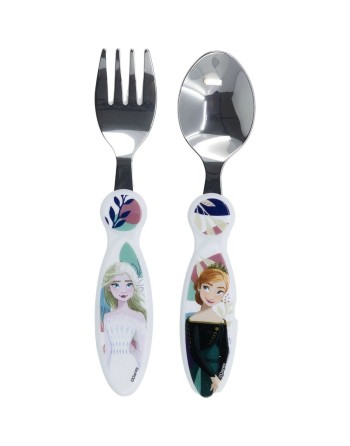 Juego de Cubiertos Frozen CZ11341 Acero Inoxidable Infantil 2 Piezas