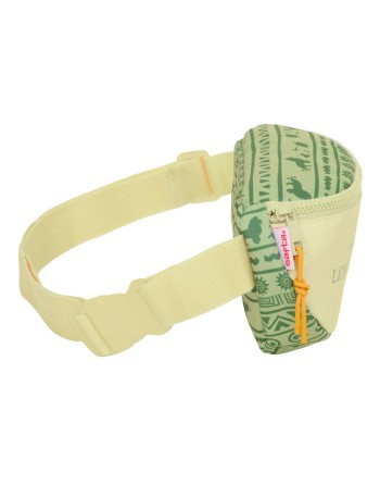 Bæltetaske Mufasa Grøn Beige 23 x 14 x 9 cm