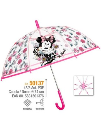 Ombrelli Minnie Mouse Perletti Fibra di Vetro 74 cm Per bambini