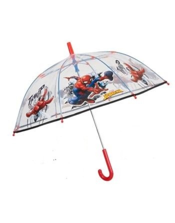 Regenschirm Spider-Man Perletti Durchsichtig Fiberglas 74 cm Für Kinder