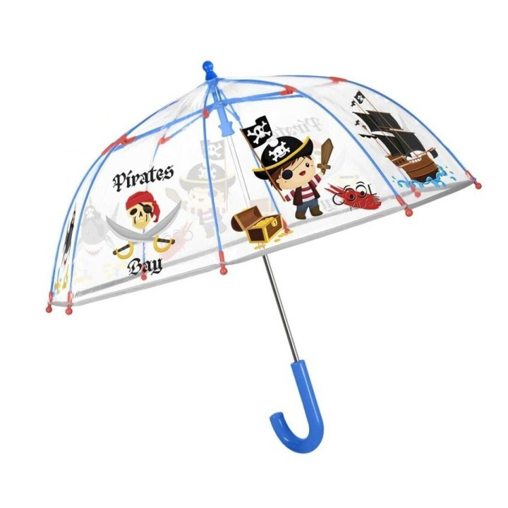 Ombrelli Perletti Trasparente Fibra di Vetro Ø 64 cm Per bambini Pirati