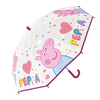 Parapluie Peppa Pig Having Fun Rose clair 46 cm