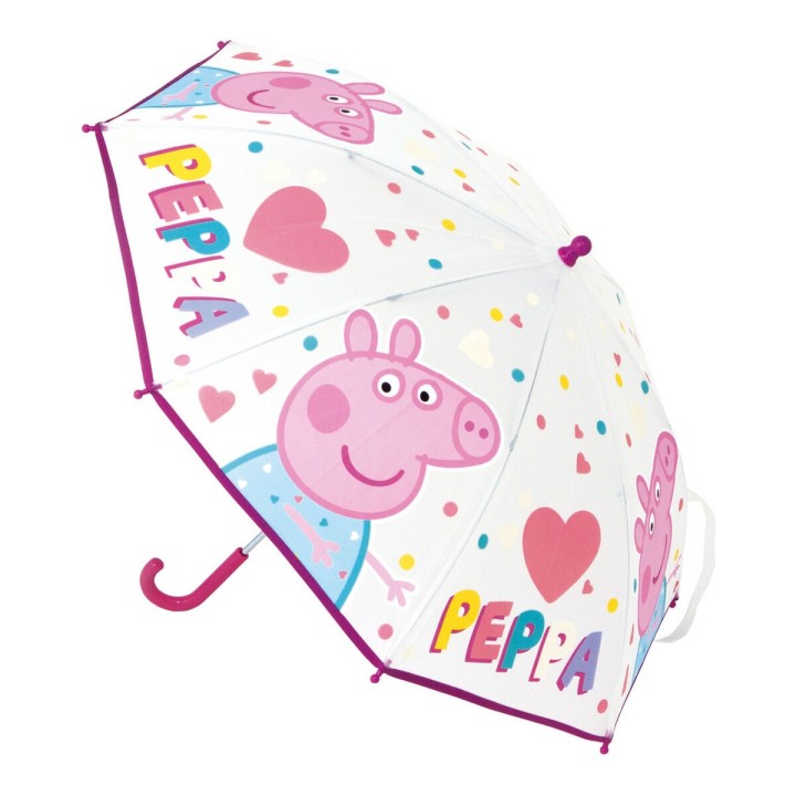 Regenschirm Peppa Pig Having Fun Hellrosa 46 cm
