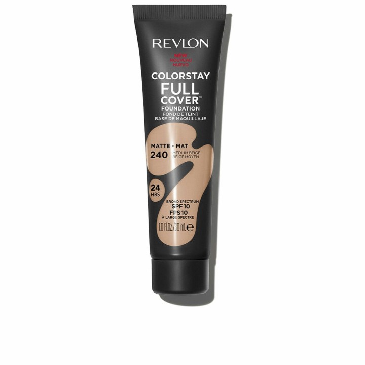 Cremet Make Up Foundation Revlon ColorStay Full Cover Nº 240 Medium Beige 30 ml