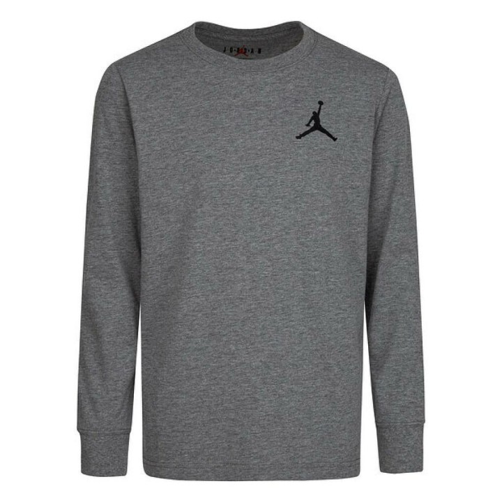 Langærmet T-shirt til Børn Nike Air Emroidery Grå
