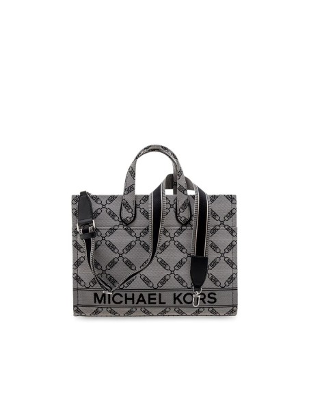 Bolso Mujer Michael Kors Gigi Gris 39 x 30 x 10 cm
