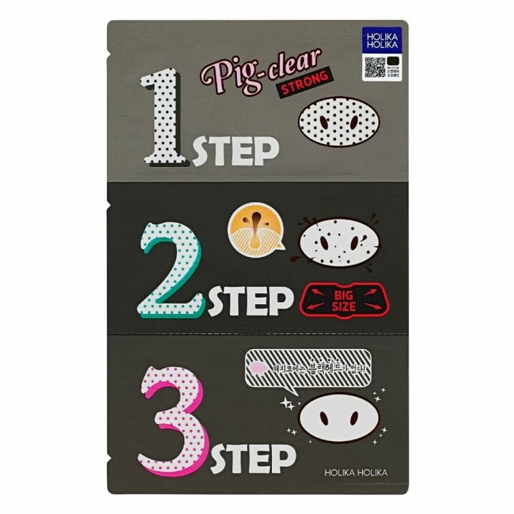Ansigtsmaske Peel Off Holika Holika Pig-clear Strong 3 Step