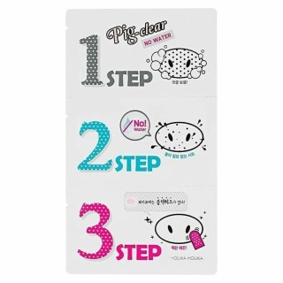 Ansigtsmaske Peel Off Holika Holika Pig-clear No Water3 Step